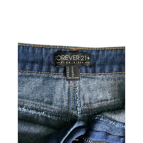 Forever 21 Womens Denim Mini Skirt Size 12 Casual Classic Boho Western - Picture 7 of 7